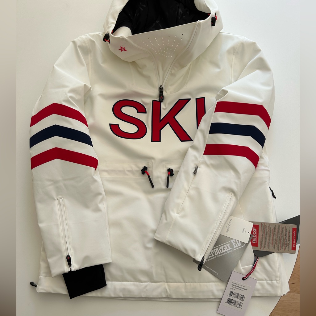 White Ski Pullover